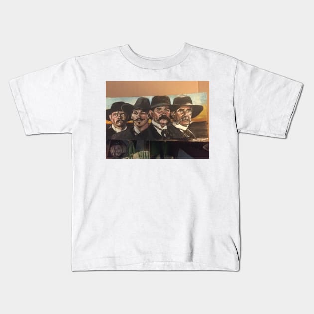 Tombstone Arizona Painting Kids T-Shirt by billyhjackson86